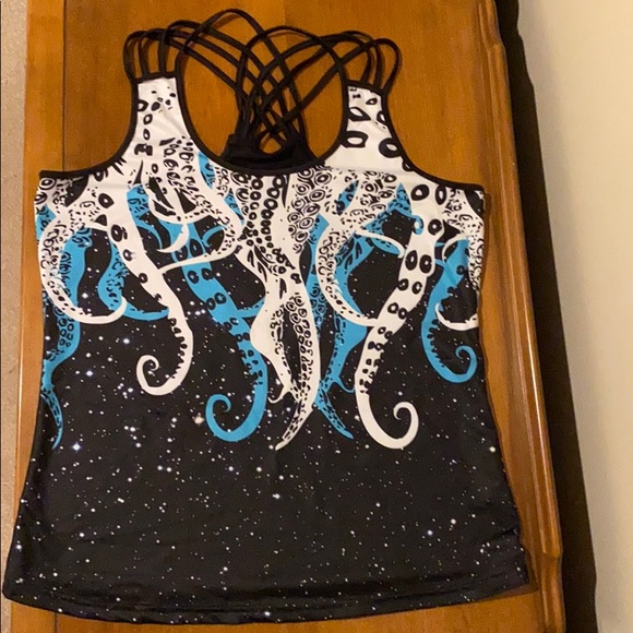 Tops - Sz:M  Athletic tank octopus theme